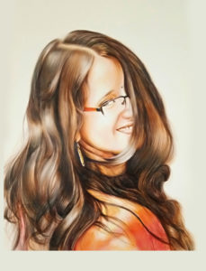 colour pencil shading portrait