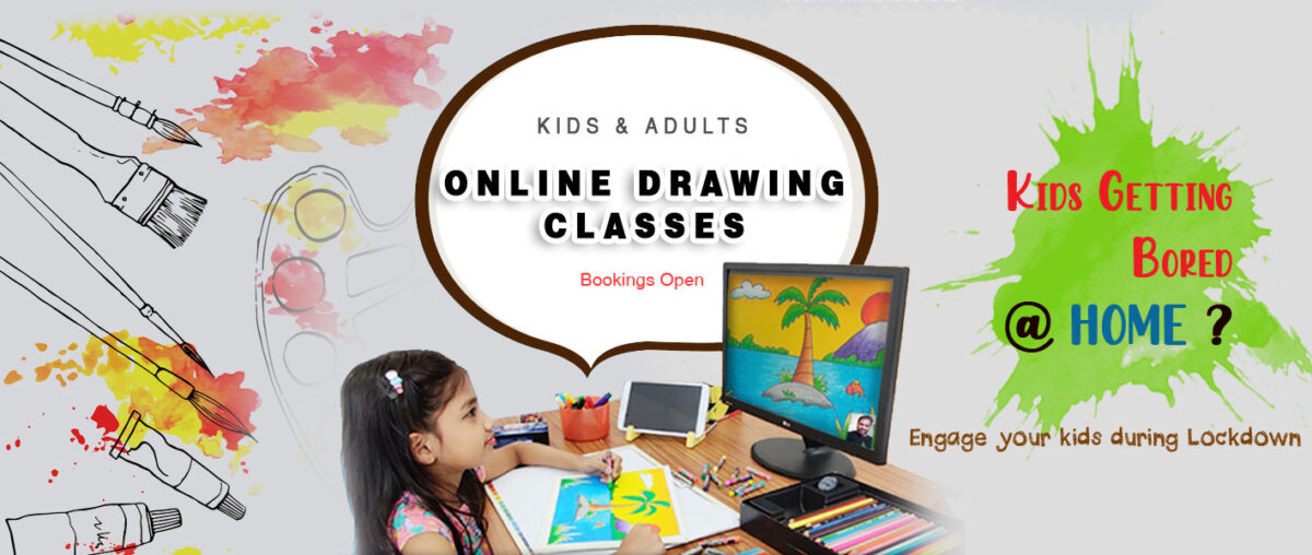 ONLINE LIVE DRAWING PAINTING HANDWRITING Courses for KIDS in INDIA