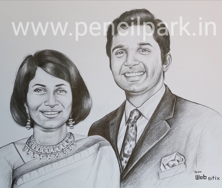 Order Handmade Pencil Sketch Portrait Online from India